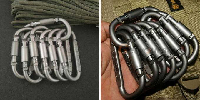 बढ़ोतरी लेने के लिए क्या: carabiner