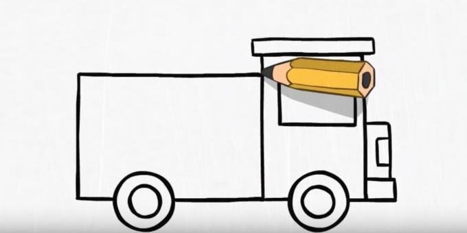 एक फायर ट्रक कैसे आकर्षित करें: शरीर को खत्म करें