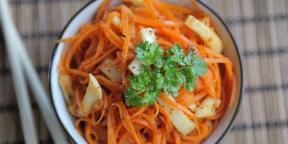 गाजर के साथ 12 कोरियाई सलाद