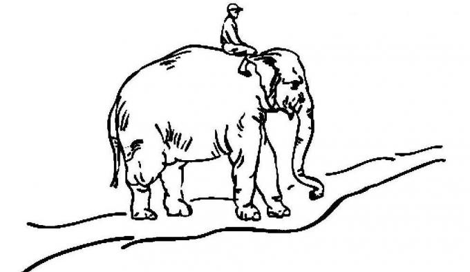अच्छी आदतें: हाथी, सवार और सड़क