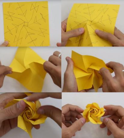 कैसे एक कागज कावासाकी गुलाब बनाने के लिए