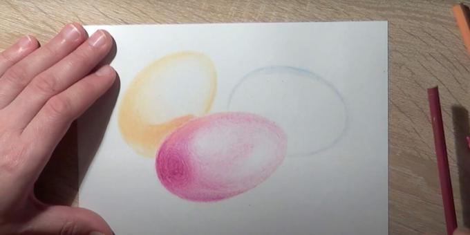 ईस्टर चित्र: केंद्र अंडे पर पेंट