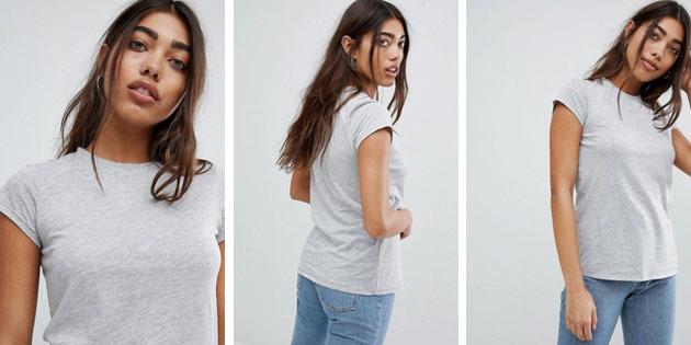 यूरोपीय दुकानों से बेसिक महिलाओं की टी शर्ट: बुनियादी टी शर्ट ASOS द्वारा