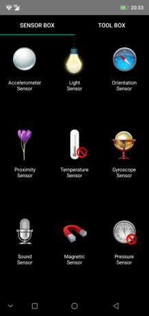 अवलोकन स्मार्टफोन Ulefone एक्स: SensorBox