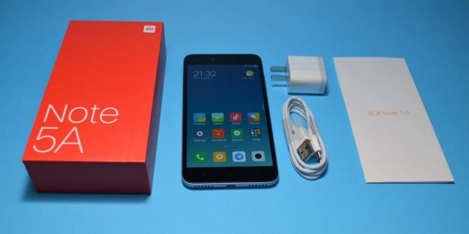 Xiaomi रेडमी नोट 5a: उपकरण