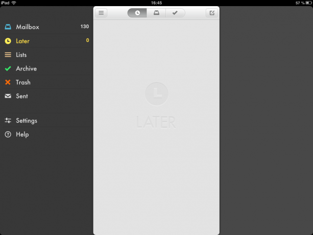 iPad के लिए मेलबॉक्स बाद में
