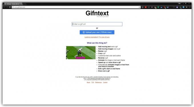 Gifntext में एक मेम बनाने के लिए कैसे