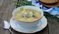चावल के साथ डिब्बाबंद मछली का सूप