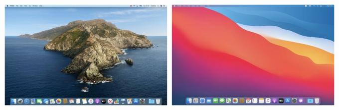 MacOS बिग सुर में नया क्या है: कैटालिना के साथ इंटरफेस की तुलना