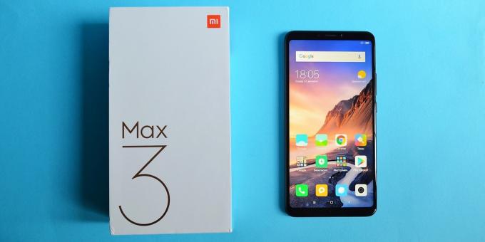 समीक्षा Xiaomi एम आई मैक्स 3: बॉक्स
