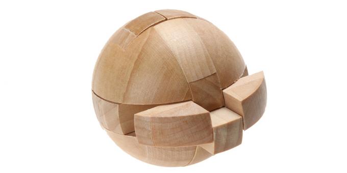 लकड़ी गेंद पहेली